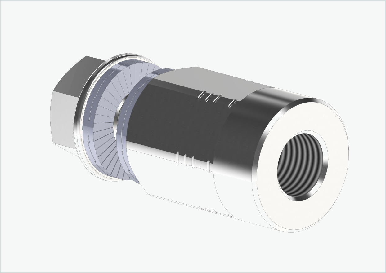 Solid akseladapter - M10 x 1,00