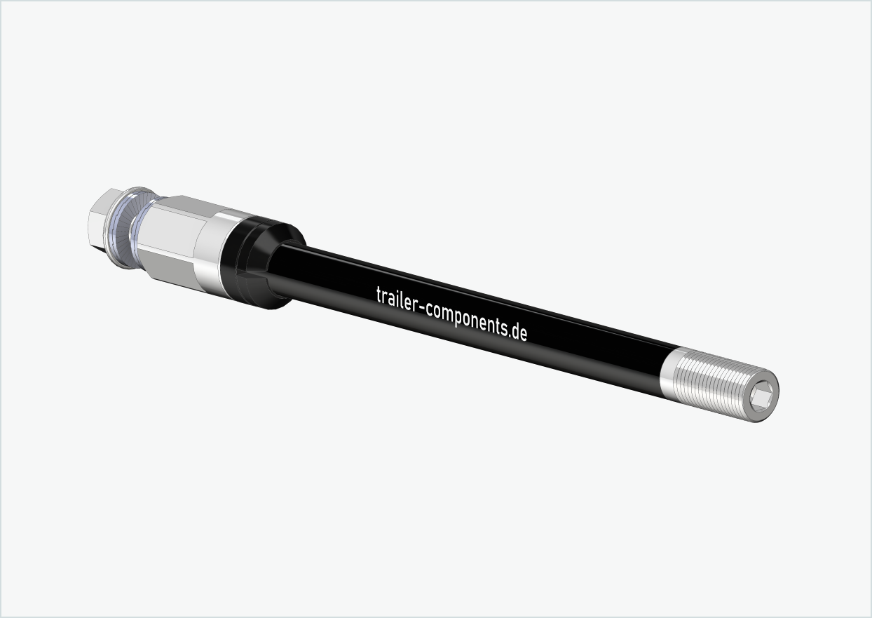 Syntace gjennomgående aksel (X-12) med universaladapter / M12 x 1,00