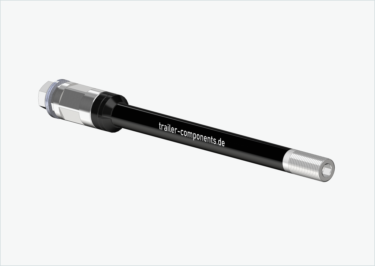 Gjennomgående aksel Syntace (X-12) med polygonadapter / M12 x 1,50