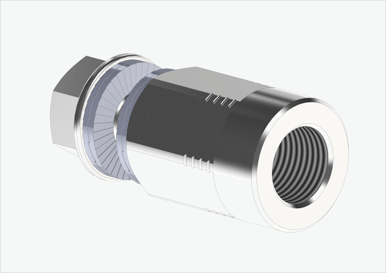 Solid akseladapter - M12 x 1,00