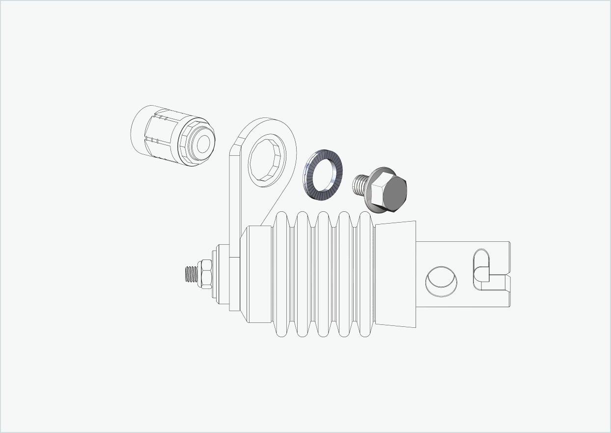 Skruesett for polygonadapter (Weber)