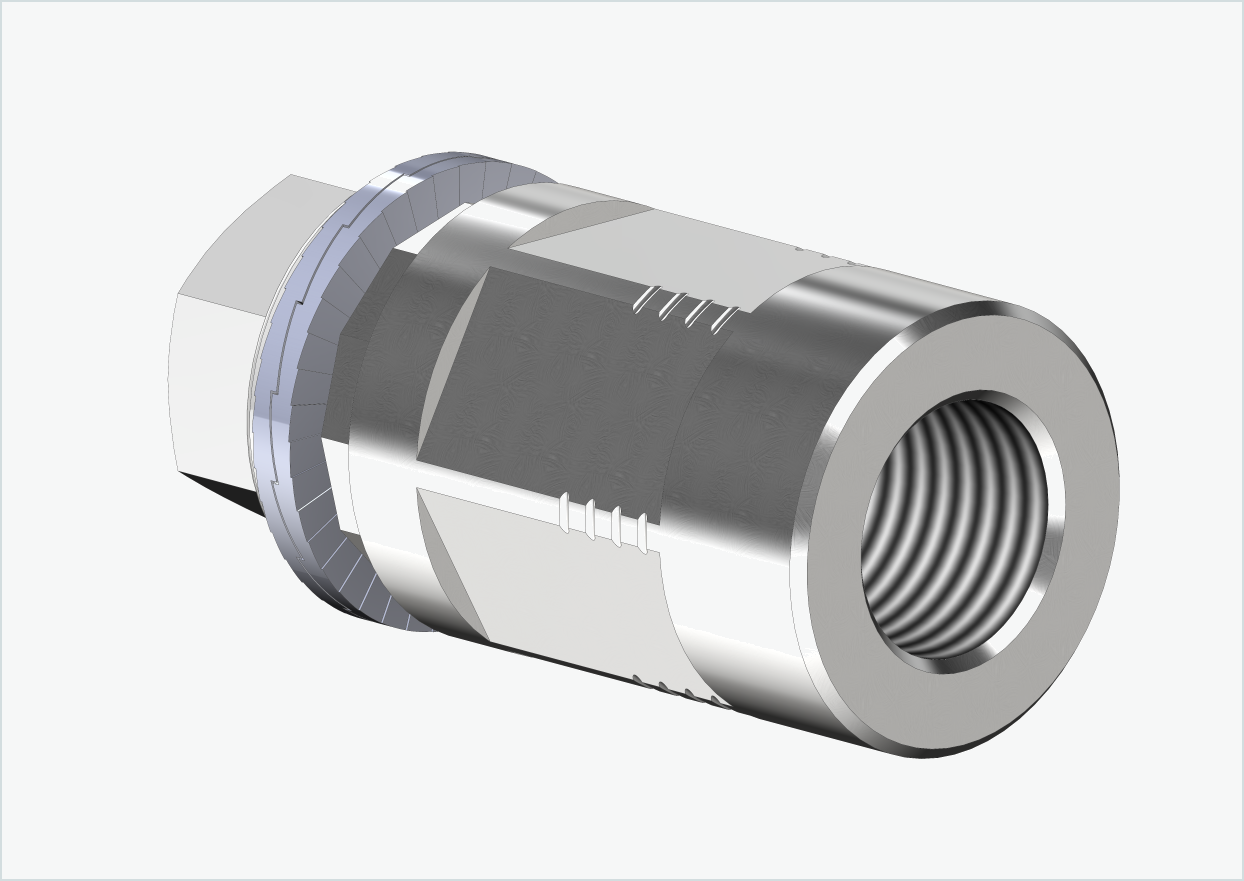Solid akseladapter - M12 x 1,00