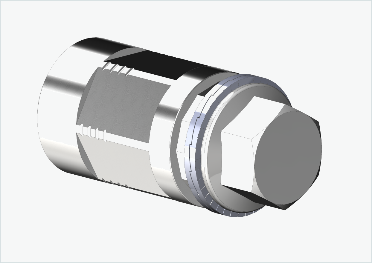 Solid akseladapter - M12 x 1,00