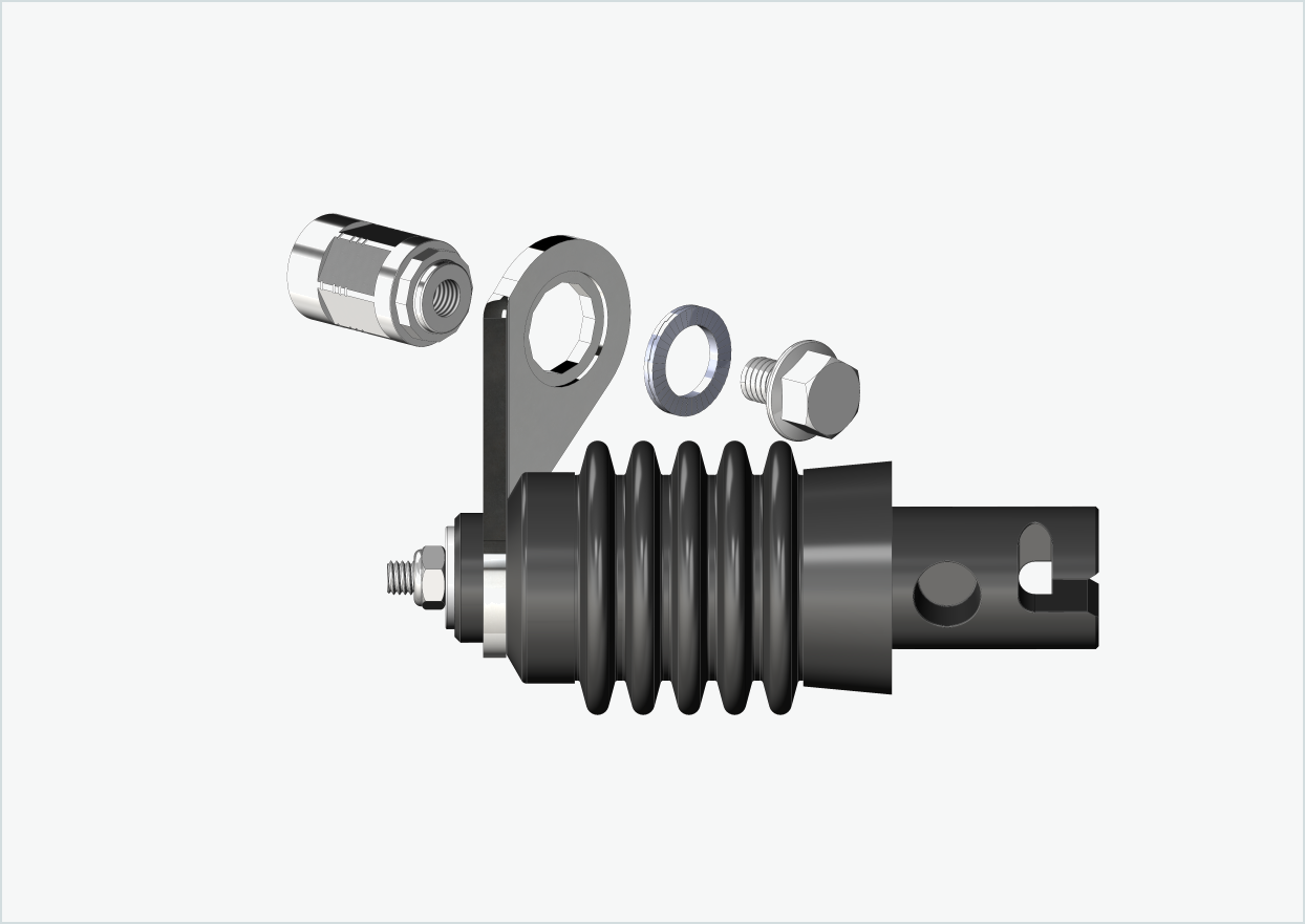 Solid akseladapter - M10 x 1,00