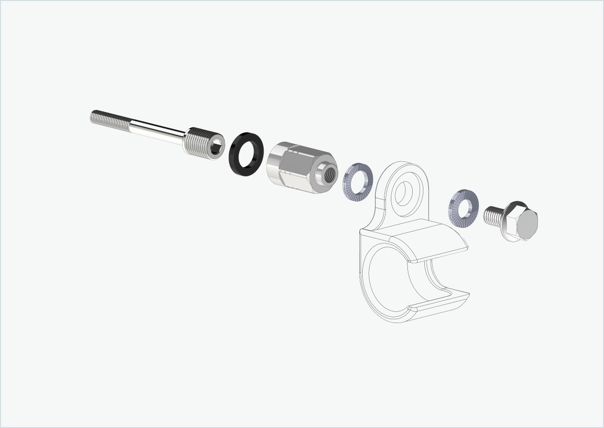 Universell adapter for Enviolo innvendige girnav frem til 2023 | kompatibel med Thule, Qeridoo, Burley, Prophete, Hamax, Trixie og andre
