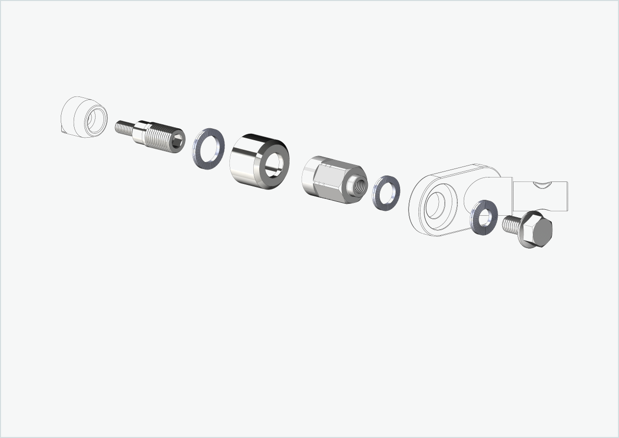 Universell adapter for HYENA-HRN-motorer | kompatibel med Thule, Qeridoo, Burley, Prophete, Hamax, Trixie og andre