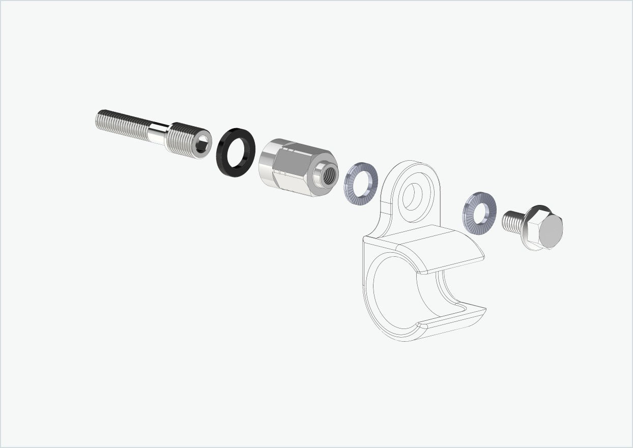 Universell adapter for Enviolo-girnav fra 2024 og utover | kompatibel med Thule, Qeridoo, Burley, Prophete, Hamax, Trixie og andre