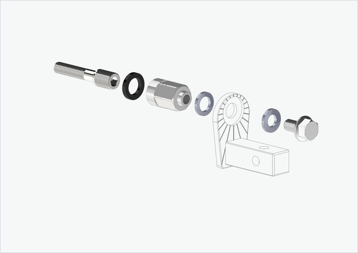 Universell adapter for Enviolo-girnav fra 2024 og utover | kompatibel med Thule, Qeridoo, Burley, Prophete, Hamax, Trixie og andre