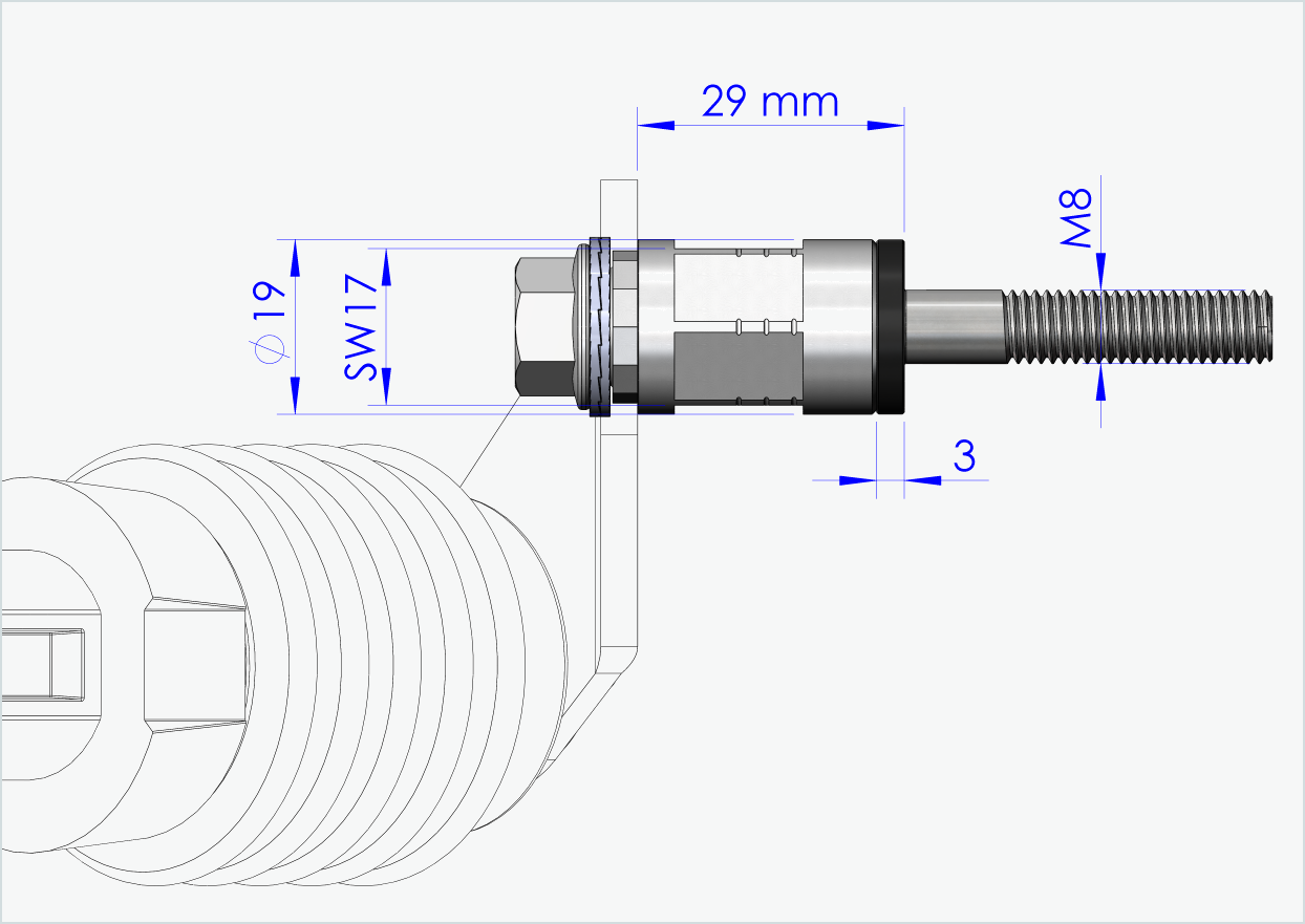 Polygonadapter for Enviolo-girnav fra 2024 og utover | kompatibel med Weber-koblinger type: E - EL - ES