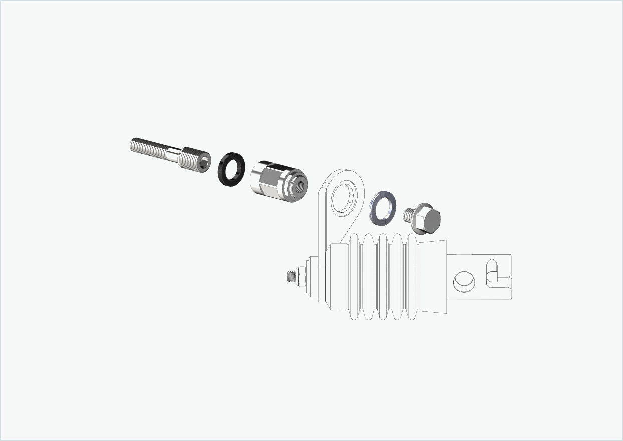 Polygonadapter for Enviolo-girnav fra 2024 og utover | kompatibel med Weber-koblinger type: E - EL - ES