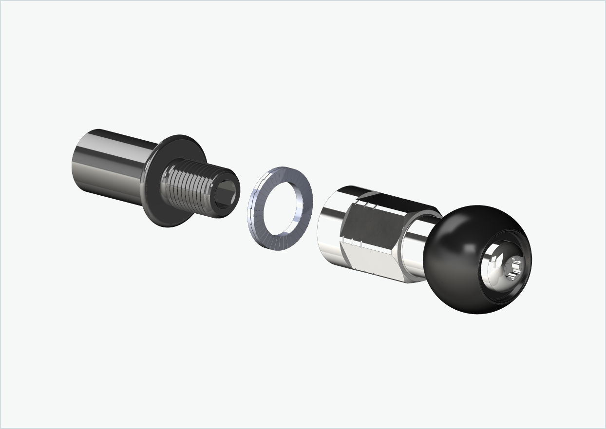 Cowboy 4 - Lang gjengeadapter - M12 x 1,25 | Pakke med Burley COHO XC adaptersett