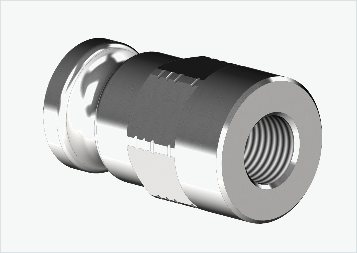 Solid akseladapter - M10 x 1,00 | for Leggero (BECCO)