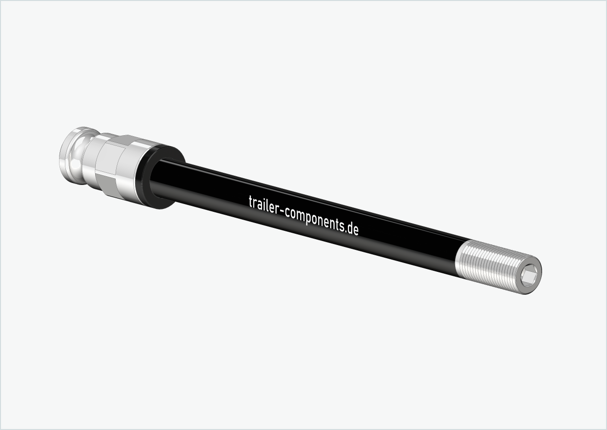 Aksel med adapter / M12 x 1,00 | for Leggero-tilhengere med BECCO-system