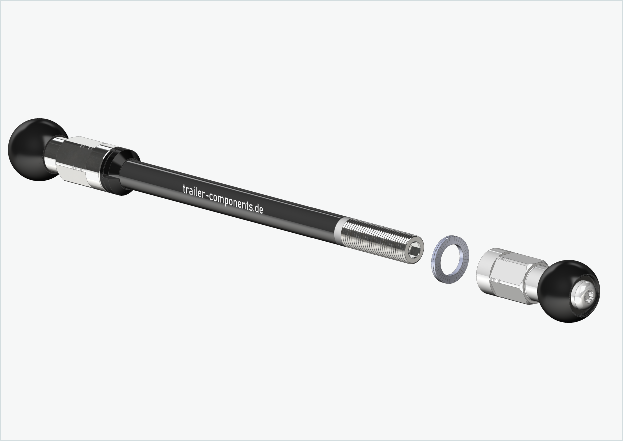 Syntace (X-12) gjennomgående aksel for Burley COHO XC / M12 x 1.00