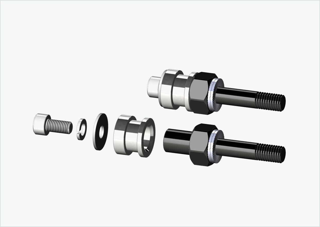 BOB YAK / IBEX gjengeadaptersett (30 mm/30 mm) | for Rohloff Speedhub 500-14 / A12