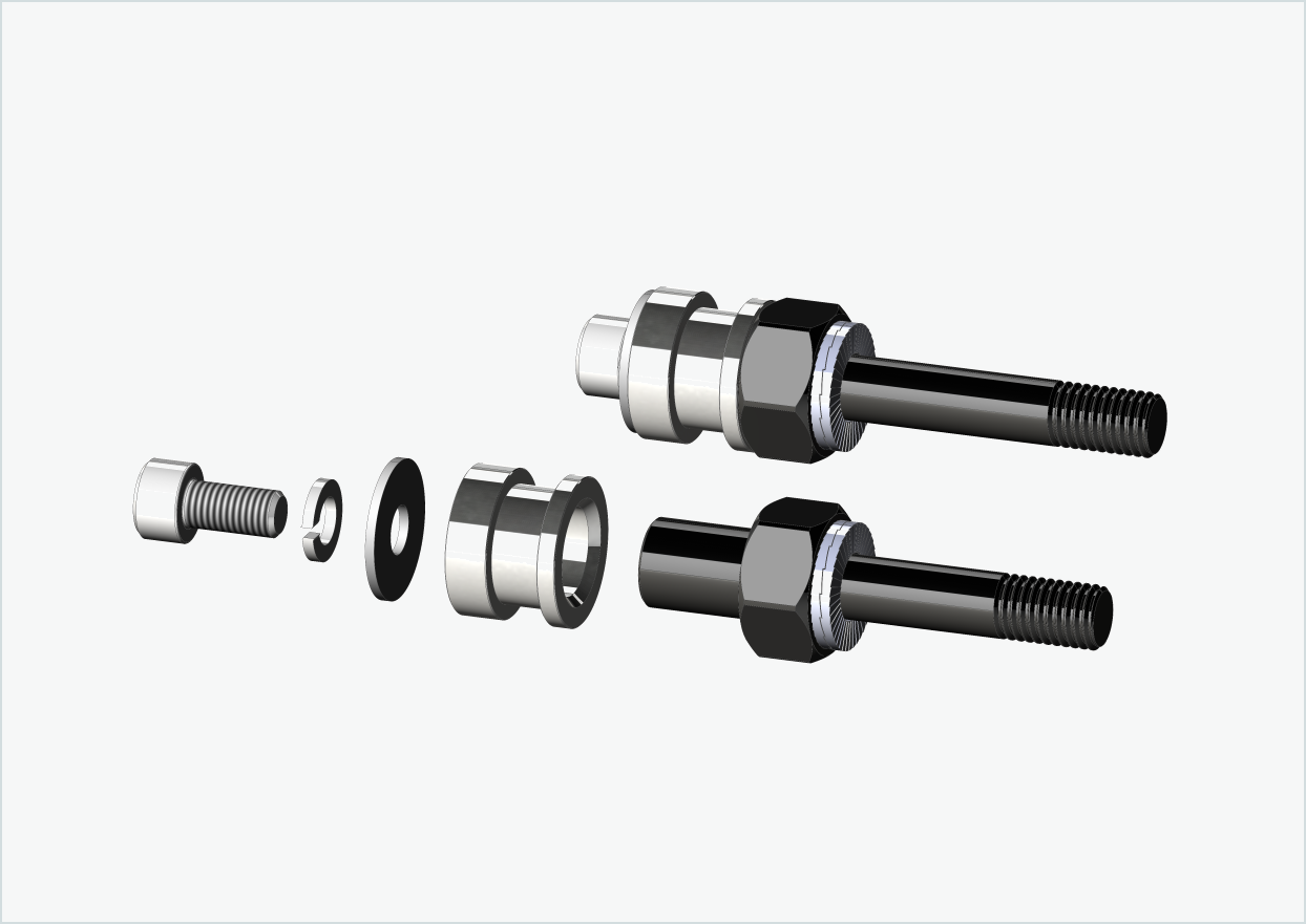 BOB YAK / IBEX gjengeadaptersett (30 mm/36 mm) | for Rohloff Speedhub 500-14 / A12