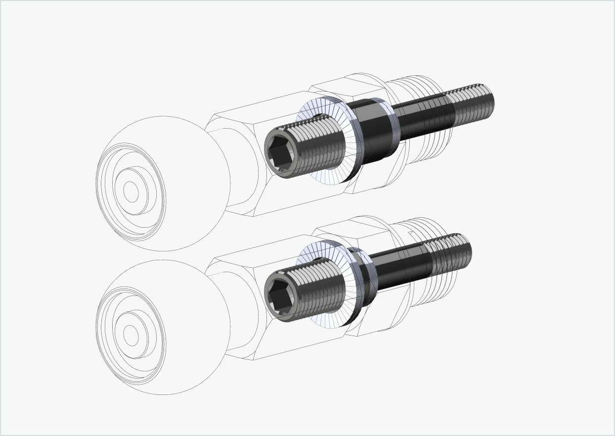 Burley COHO XC gjengeadaptersett | for HASE PINO med Rohloff Speedhub 500-14 / A12