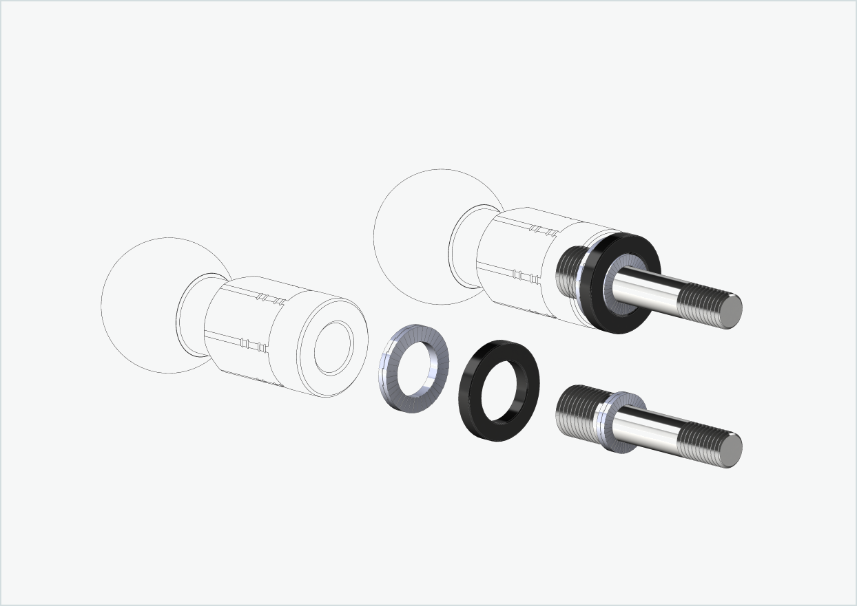 Burley COHO XC gjengeadaptersett (30mm/30mm) | for Rohloff Speedhub 500-14 / A12