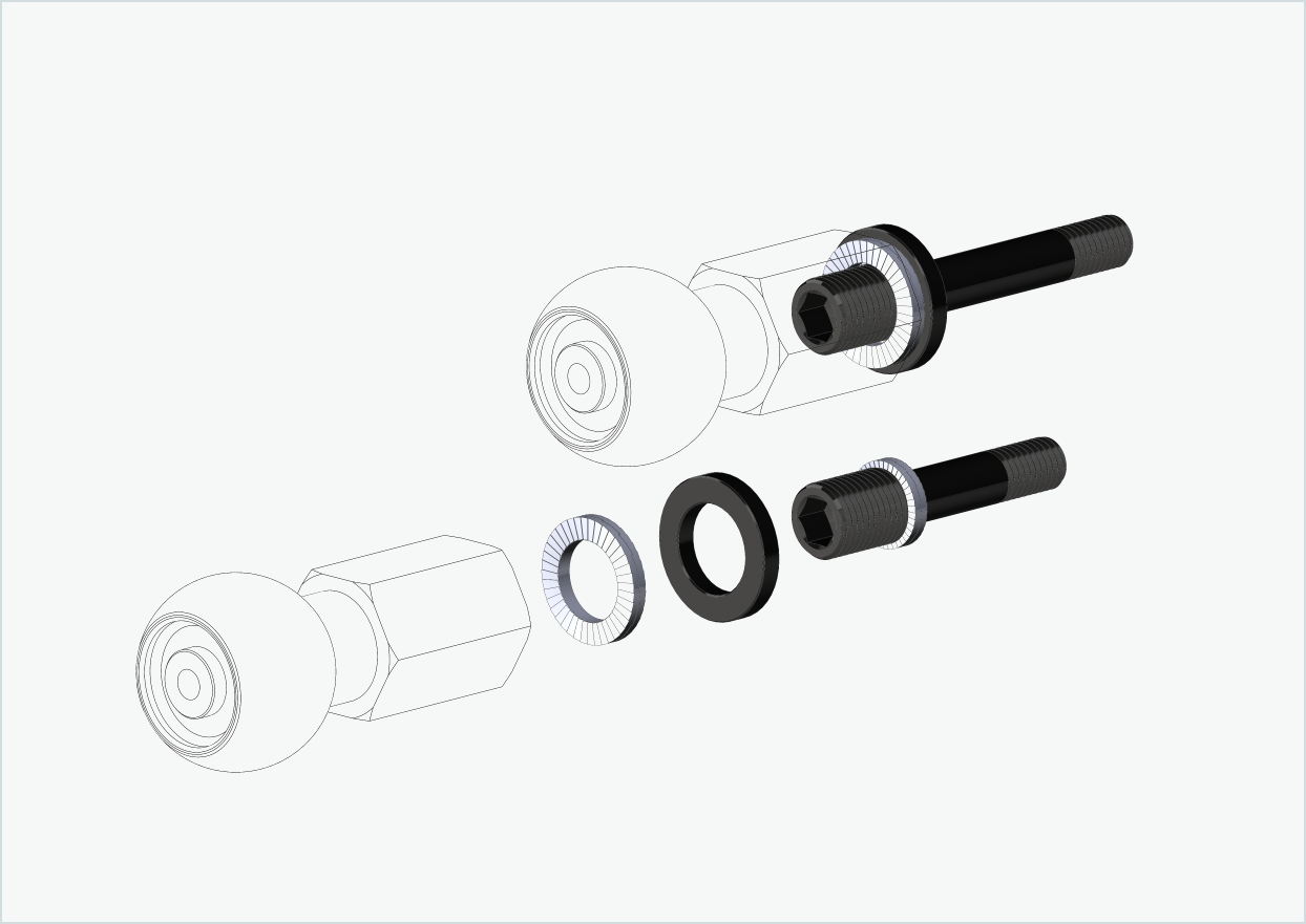 Burley COHO XC gjengeadaptersett (30mm/42mm) | for Rohloff Speedhub 500-14 / A12