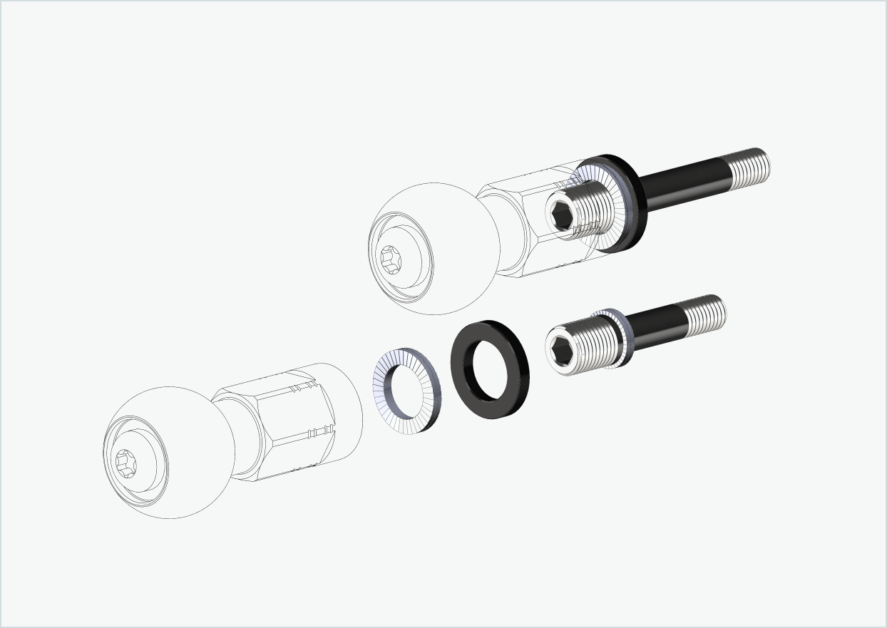 Burley COHO XC gjengeadaptersett (30mm/42mm) | for Rohloff Speedhub 500-14 / A12