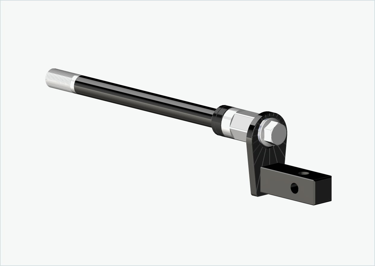 Syntace gjennomgående aksel (X-12) med universaladapter / M12 x 1,00