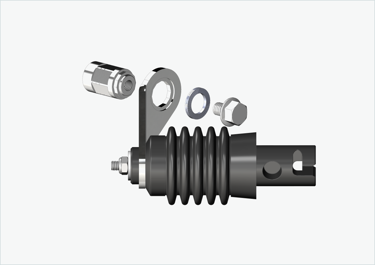 Solid akseladapter - M12 x 1,25