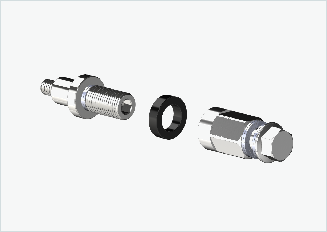 Universell XL-adapter for Rohloff Speedhub 500-14 / A12-nav | kompatibel med Thule, Qeridoo, Burley, Prophete, Hamax, Trixie og andre
