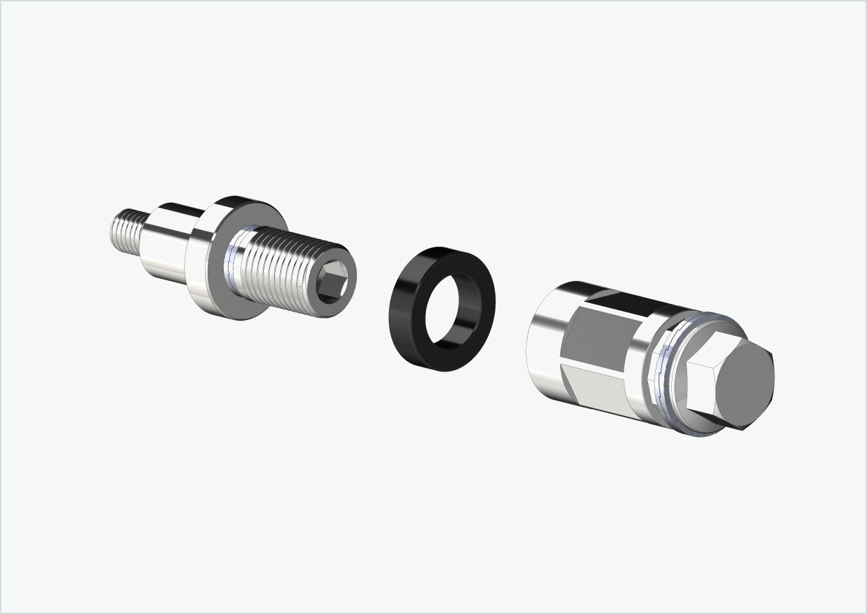 XL-adapter for Rohloff Speedhub 500-14 / A12-nav | kompatibel med Weber-koblinger type: E - EL - ES
