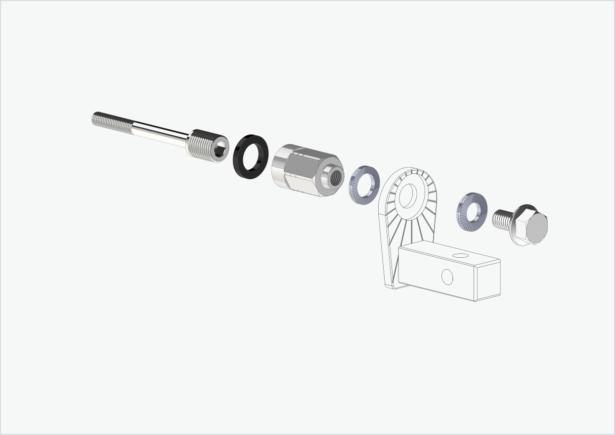 Universell adapter for Enviolo innvendige girnav frem til 2023 | kompatibel med Thule, Qeridoo, Burley, Prophete, Hamax, Trixie og andre