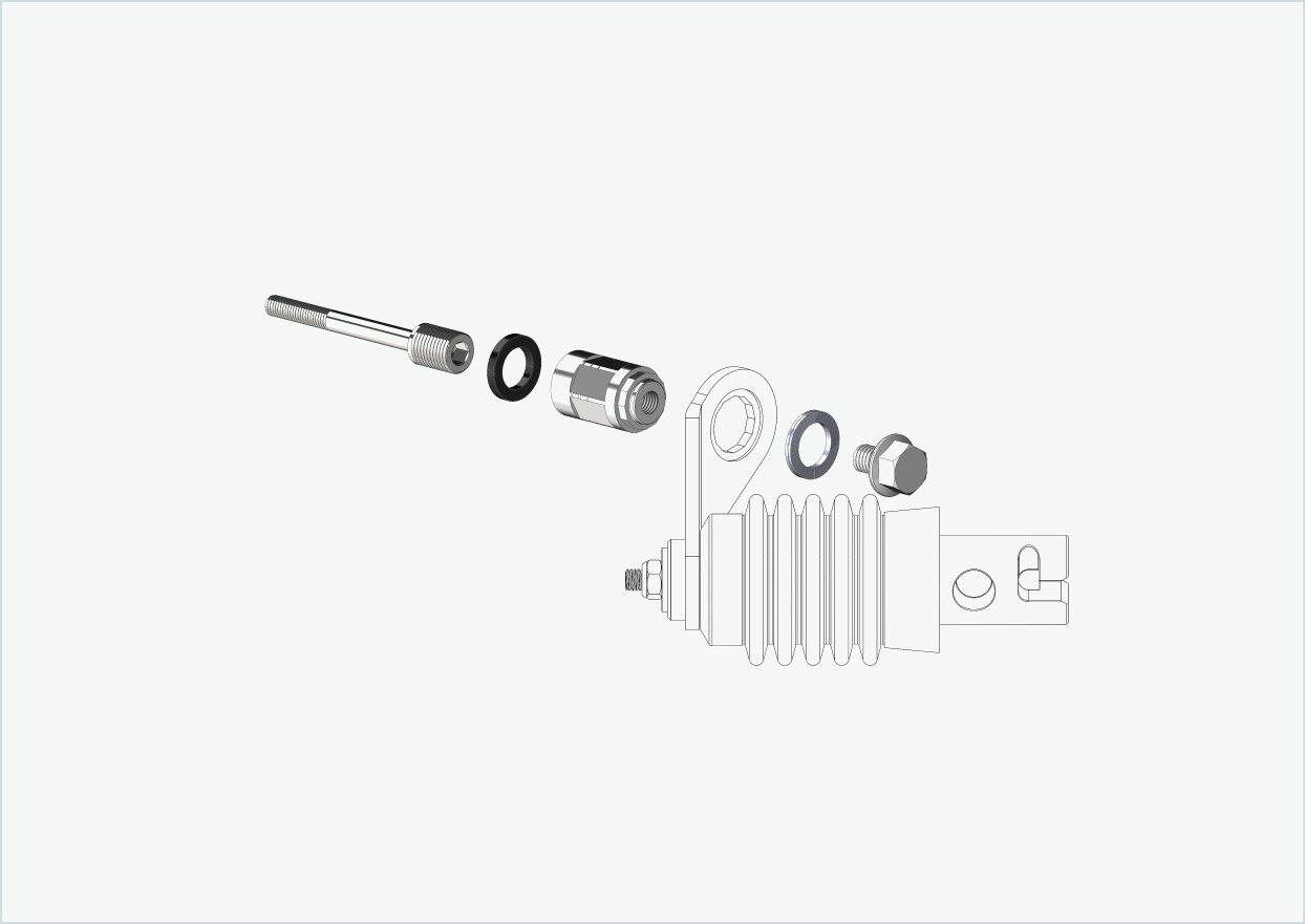 Polygonadapter for Enviolo innvendige girnav frem til 2023 | kompatibel med Weber-koblinger type: E - EL - ES