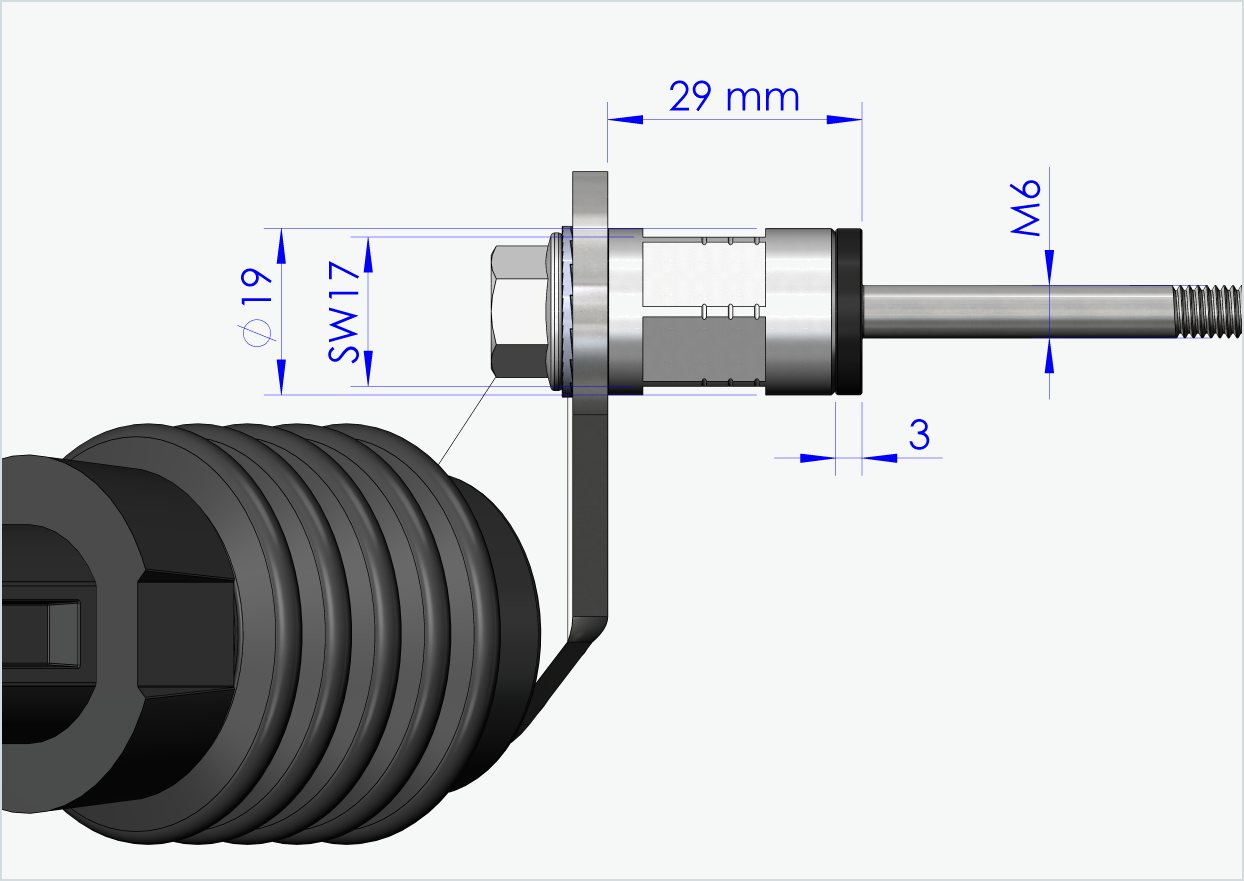 Polygonadapter for Enviolo innvendige girnav frem til 2023 | kompatibel med Weber-koblinger type: E - EL - ES