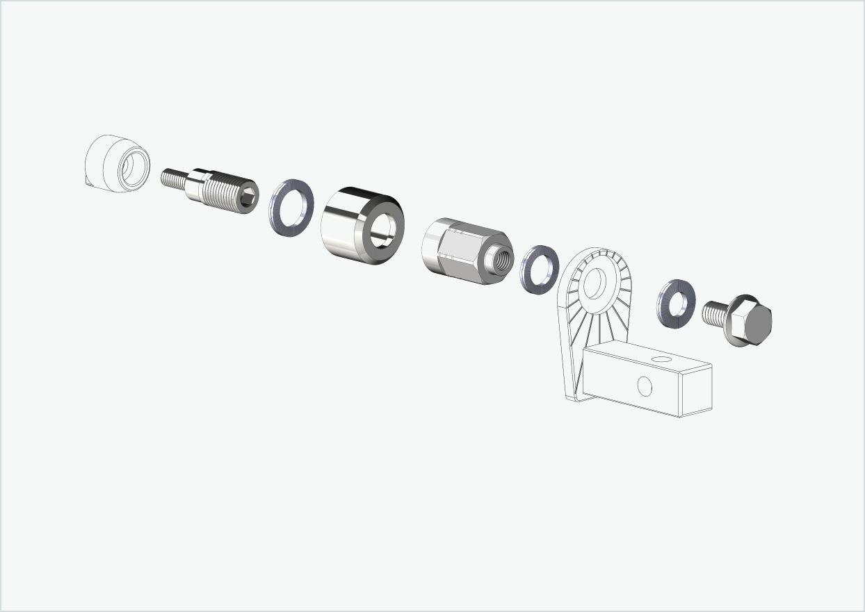 Universell adapter for HYENA-HRN-motorer | kompatibel med Thule, Qeridoo, Burley, Prophete, Hamax, Trixie og andre