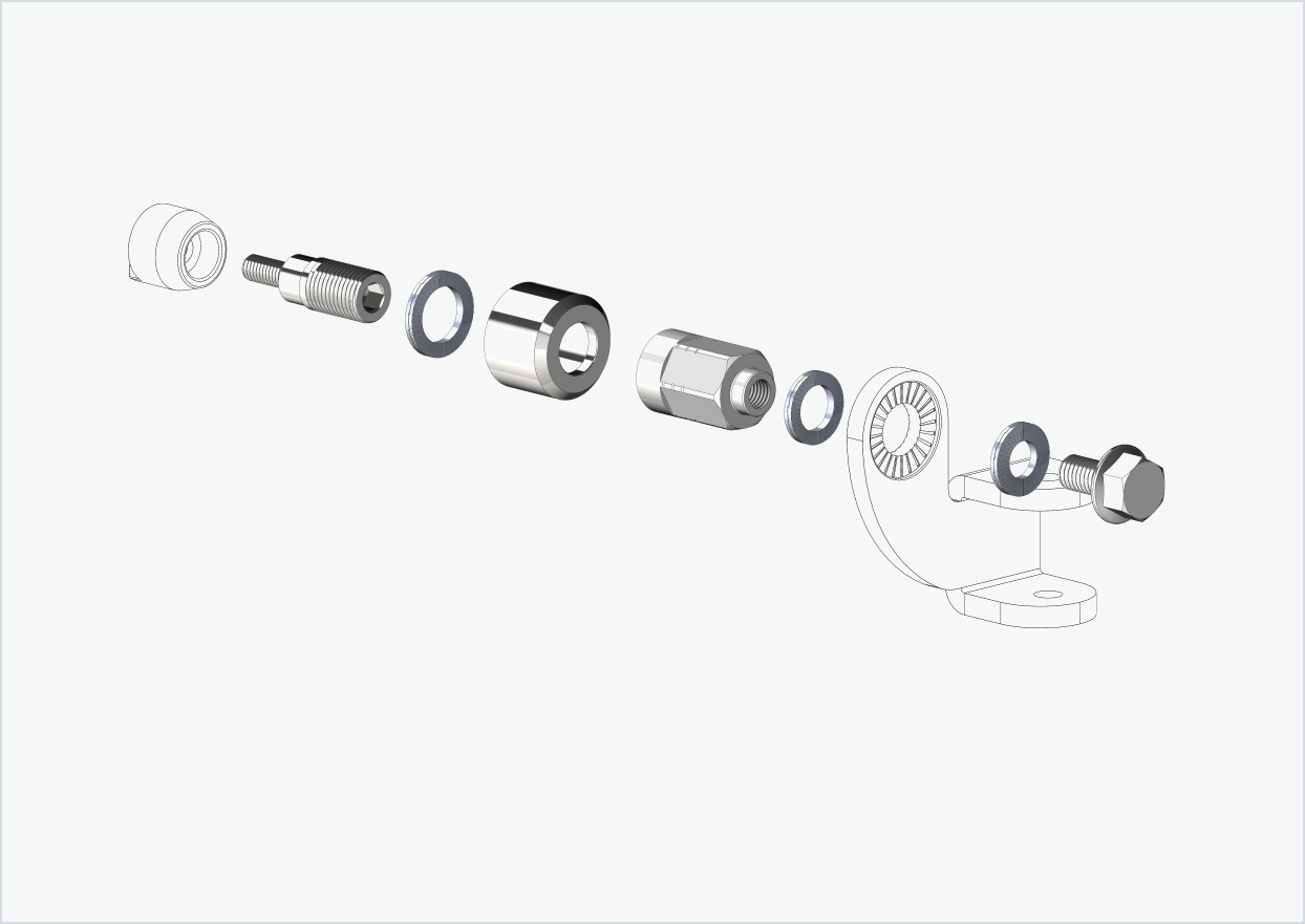 Universell adapter for HYENA-HRN-motorer | kompatibel med Thule, Qeridoo, Burley, Prophete, Hamax, Trixie og andre