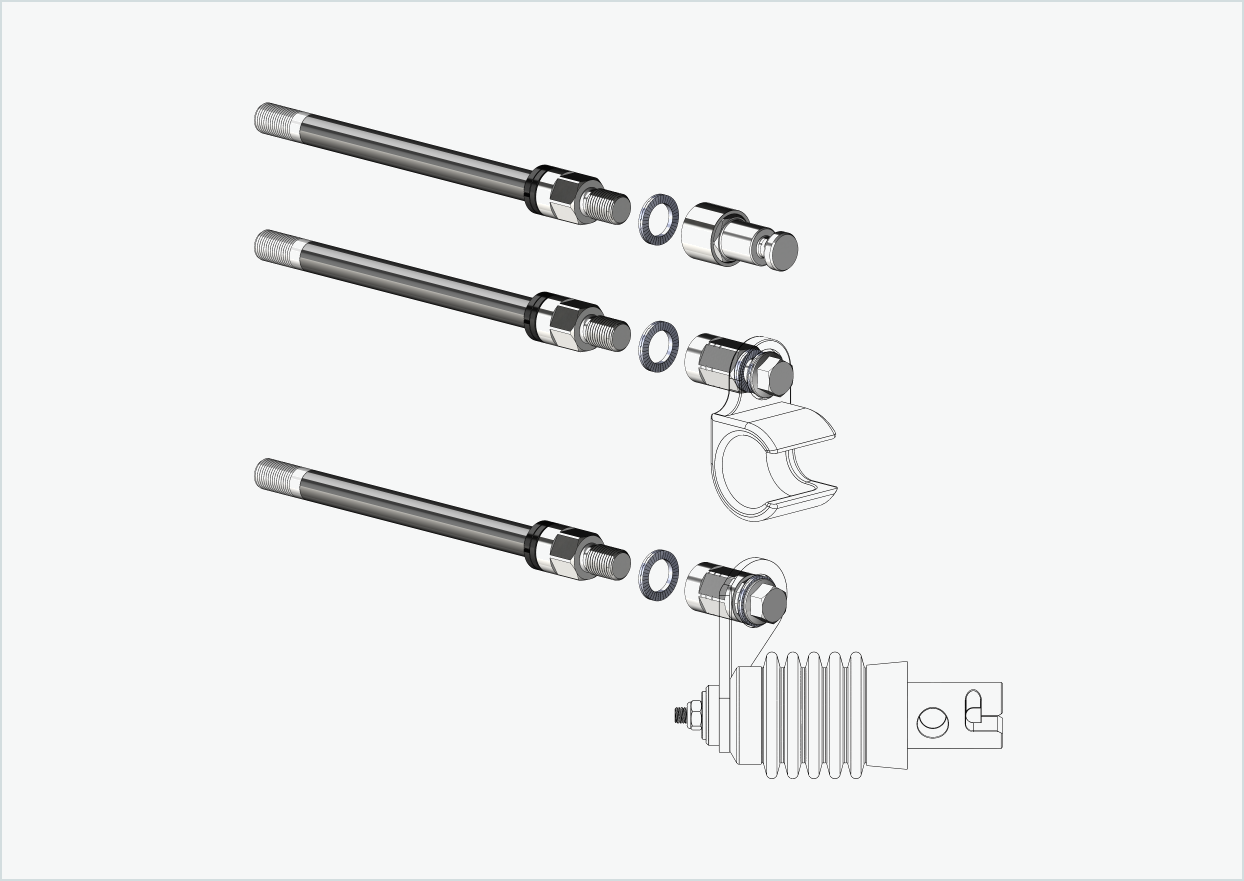Syntace gjennomgående aksel (X-12) med hurtigbyttesystem / M12 x 1,50