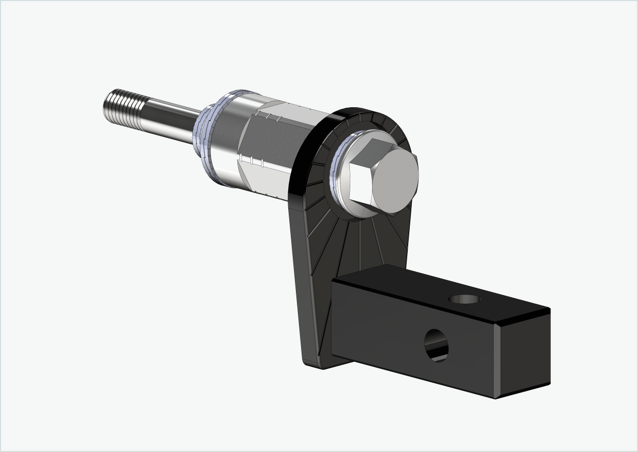 Universell adapter for HASE PINO med Rohloff Speedhub A12 | kompatibel med Thule, Qeridoo, Burley, Prophete, Hamax, Trixie og andre