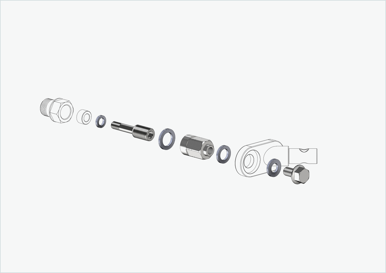 Universell adapter for HASE PINO med Rohloff Speedhub A12 | kompatibel med Thule, Qeridoo, Burley, Prophete, Hamax, Trixie og andre