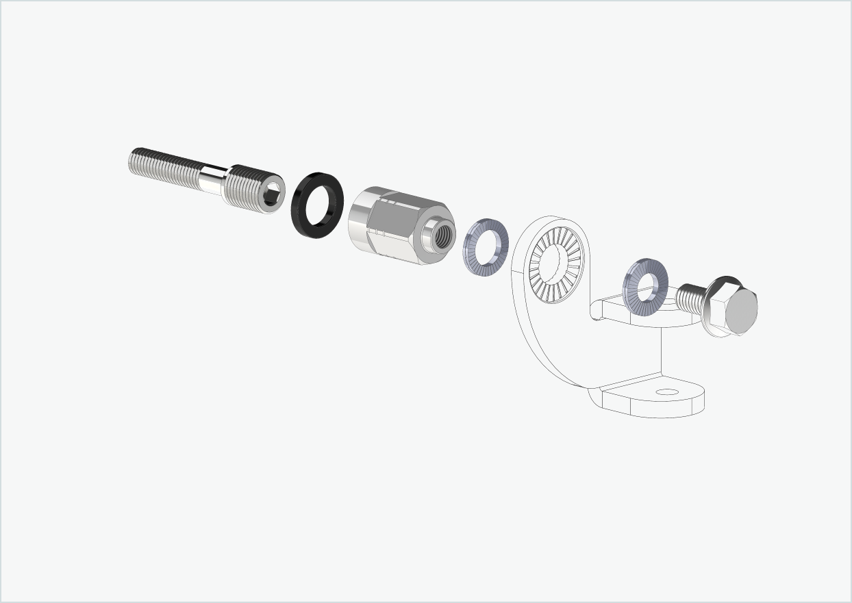 Universell adapter for Enviolo-girnav fra 2024 og utover | kompatibel med Thule, Qeridoo, Burley, Prophete, Hamax, Trixie og andre