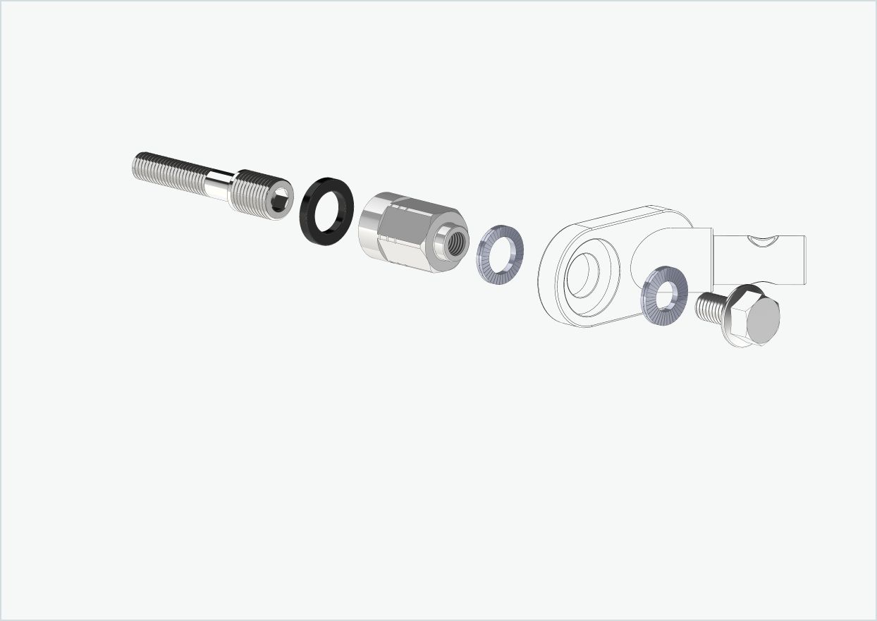 Universell adapter for Enviolo-girnav fra 2024 og utover | kompatibel med Thule, Qeridoo, Burley, Prophete, Hamax, Trixie og andre