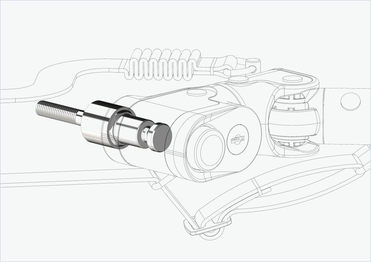 Adapter for Enviolo innvendige girnav fra 2024 og utover | kompatibel med Croozer fra 2018 og utover