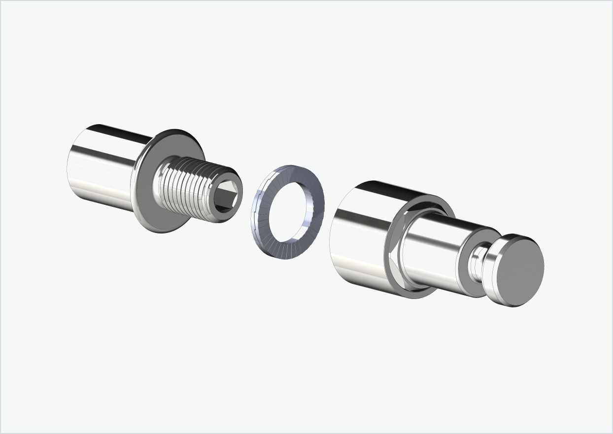 Cowboy 4 - Kort gjengeadapter - M12 x 1,25 | Pakke med Croozer-adapter