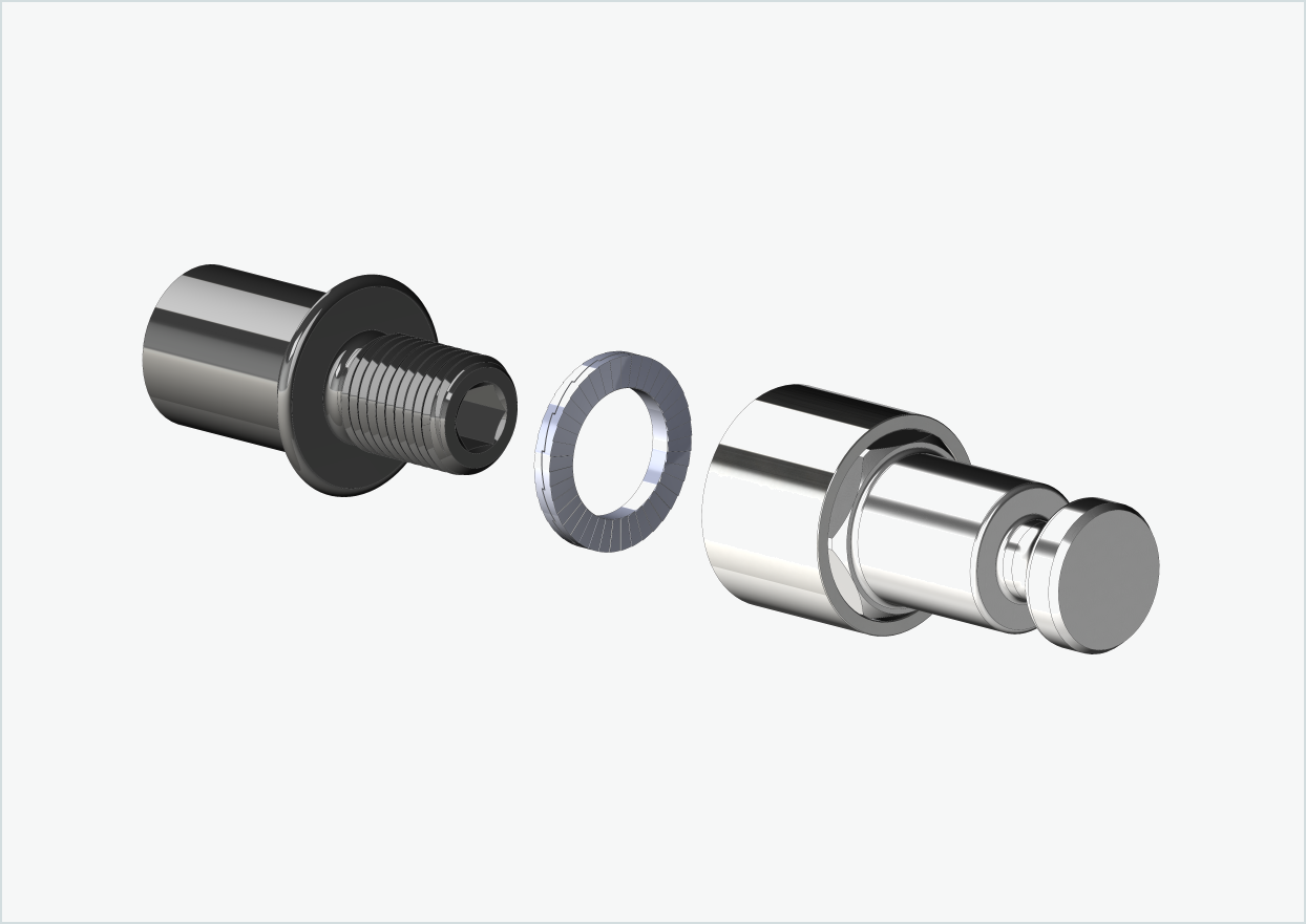 Cowboy 4 - Kort gjengeadapter - M12 x 1,25 | Pakke med Croozer-adapter