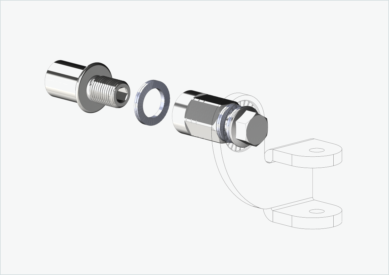 Cowboy 4 - Kort gjengeadapter - M12 x 1,25 | Pakke med universaladapter