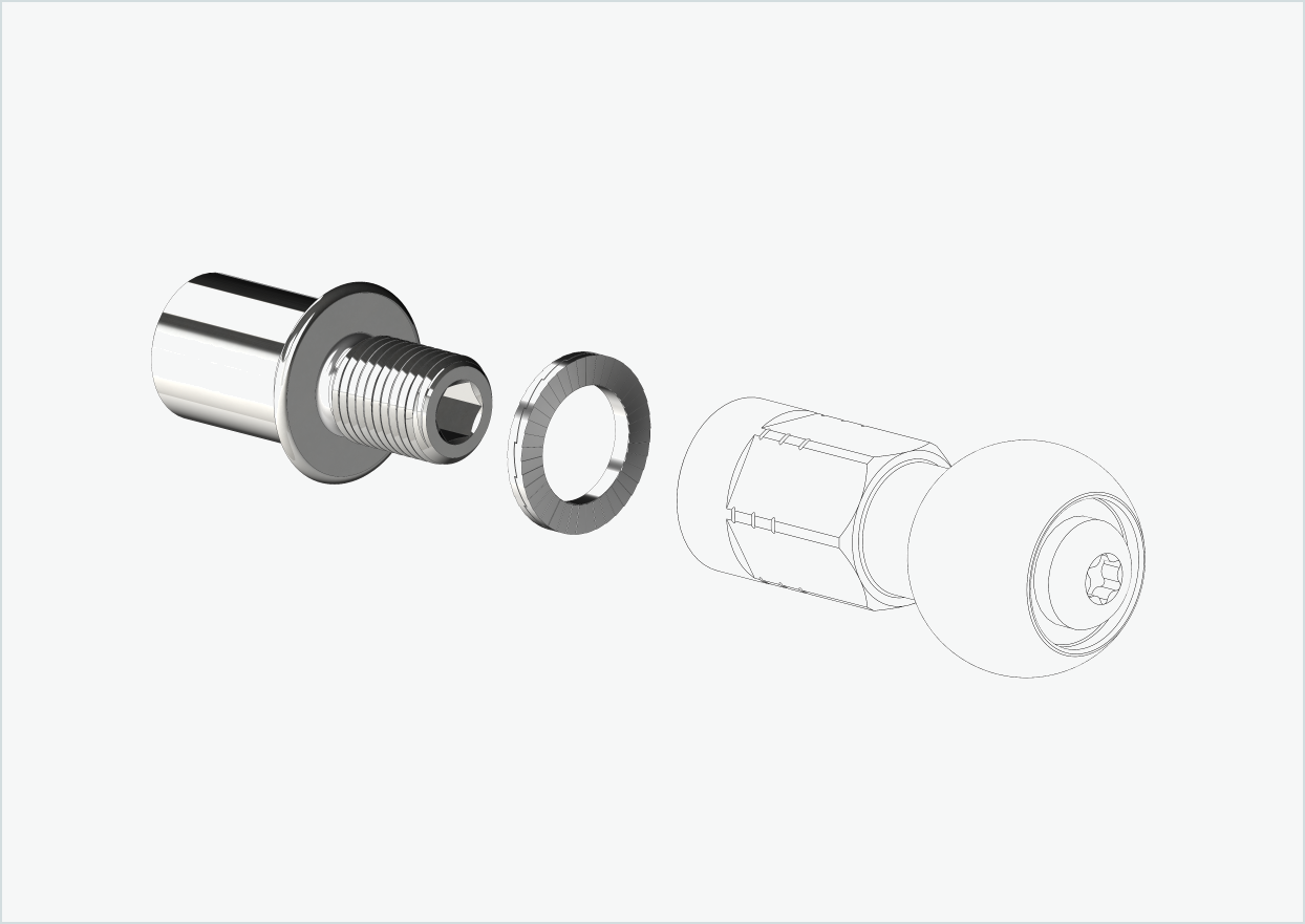 Kort gjengeadapter - M12 x 1,25 | egnet for COWBOY - Classic - Cruiser - Cruiser ST