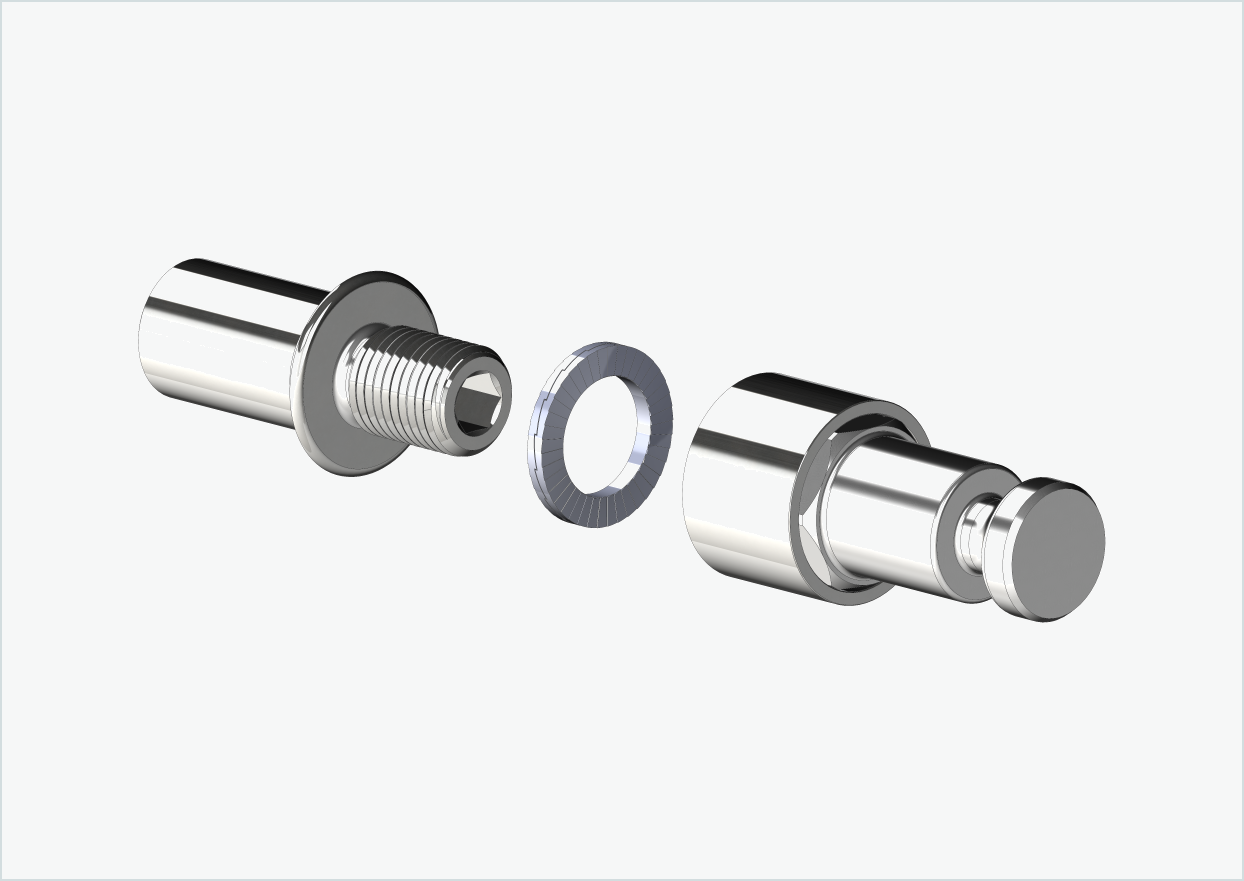 Cowboy 4 - Lang gjengeadapter - M12 x 1,25 | Pakke med Croozer-adapter