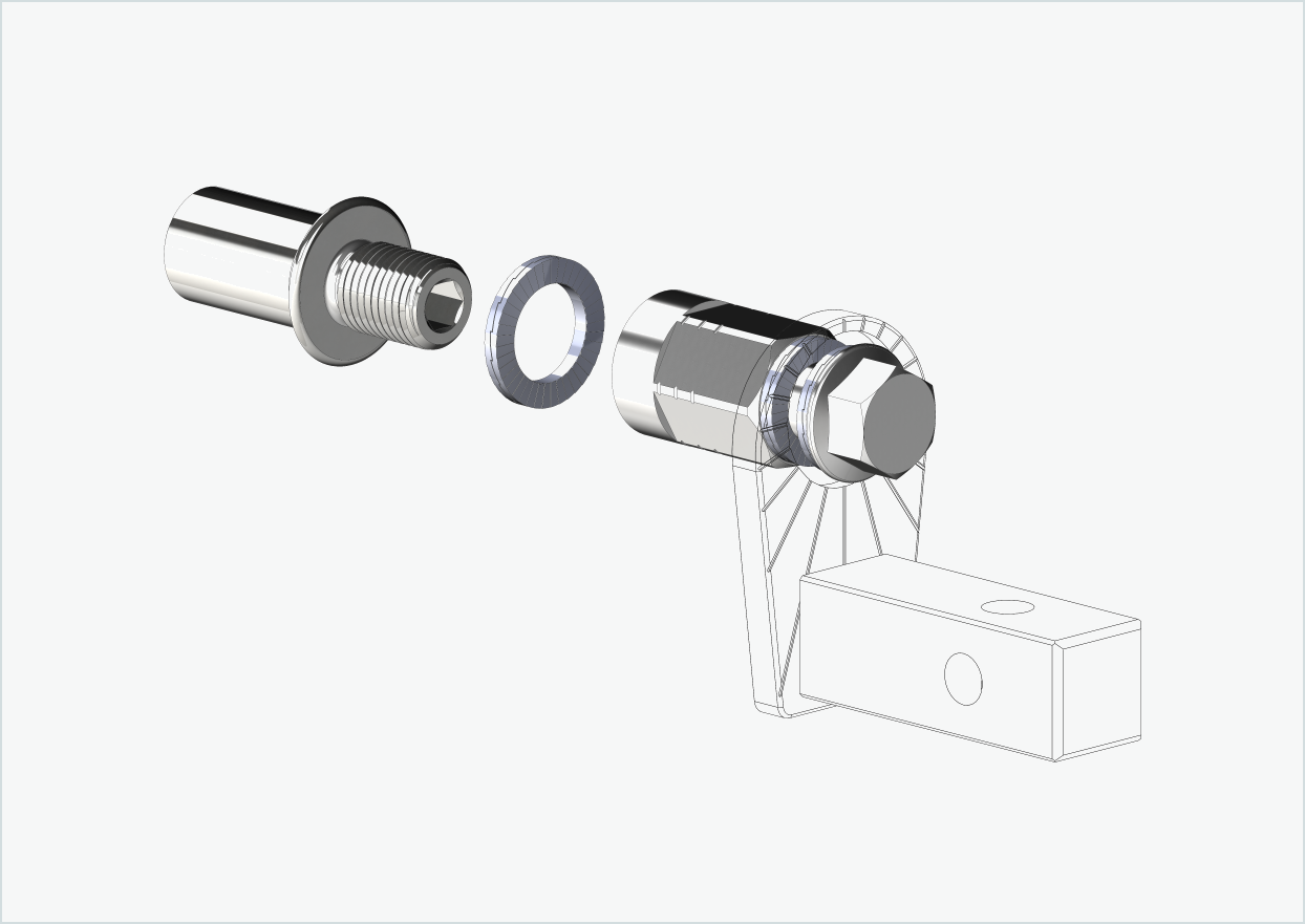Cowboy 4 - Lang gjengeadapter - M12 x 1,25 | Pakke med universaladapter
