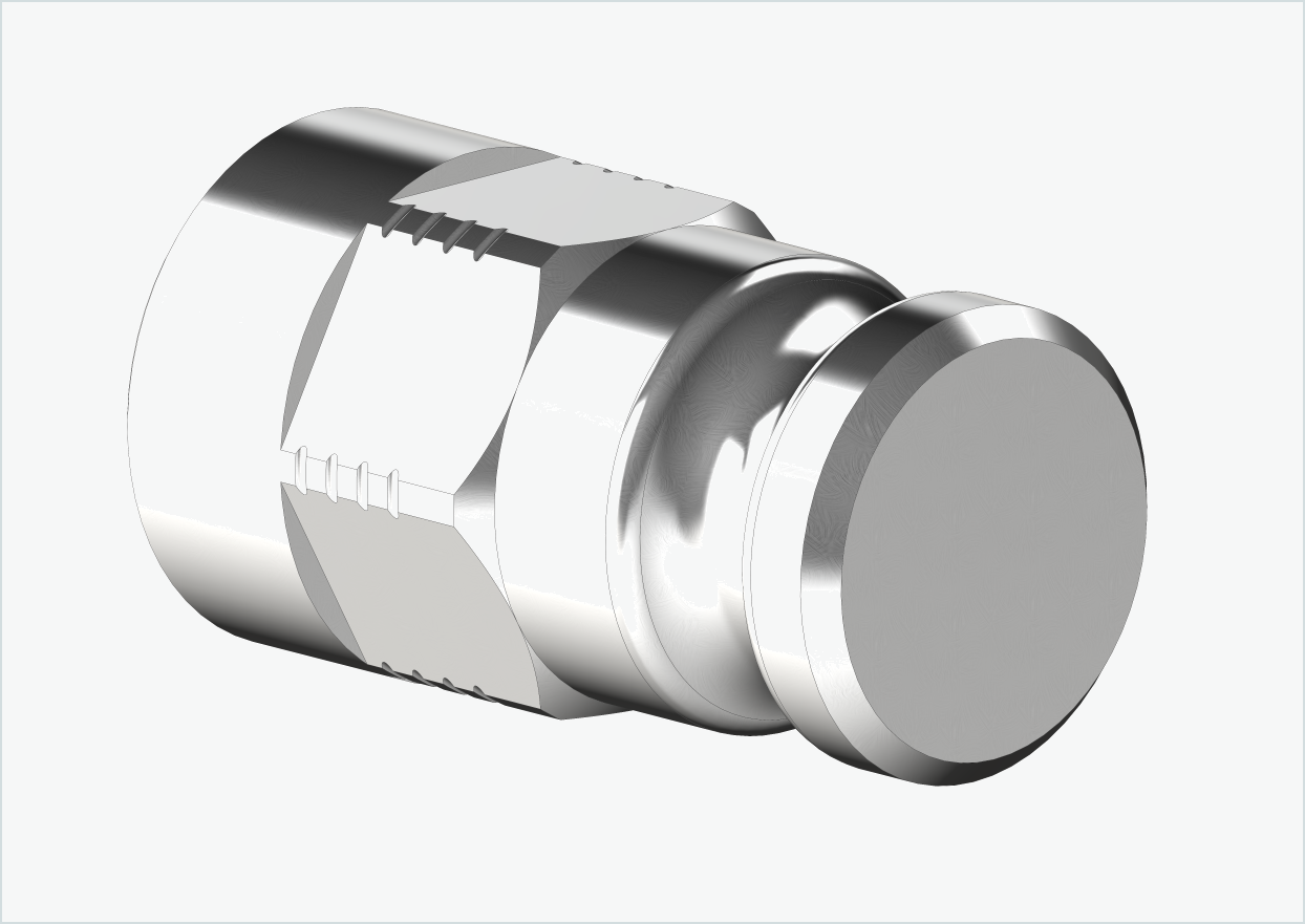 Solid akseladapter - M12 x 1,00 | for Leggero (BECCO)