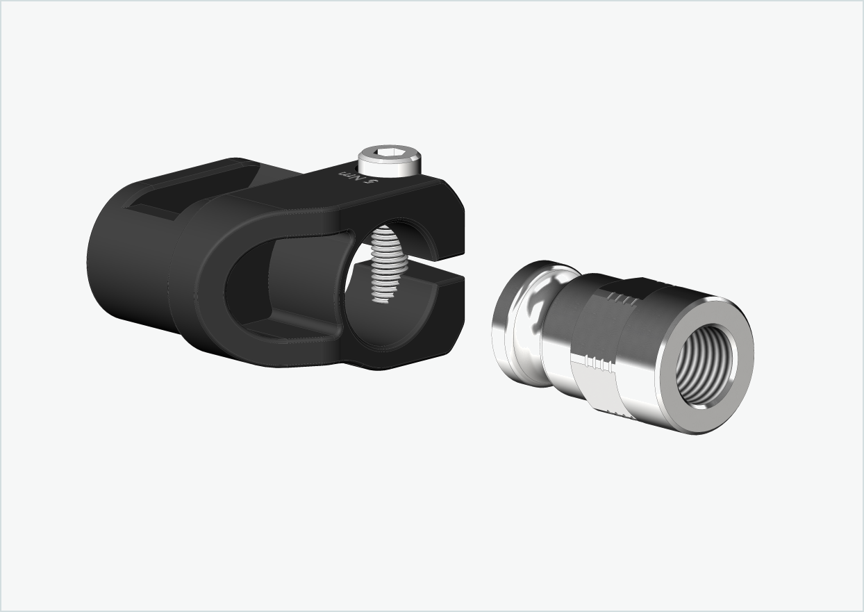 Solid akseladapter - M12 x 1,00 | for Leggero (BECCO)