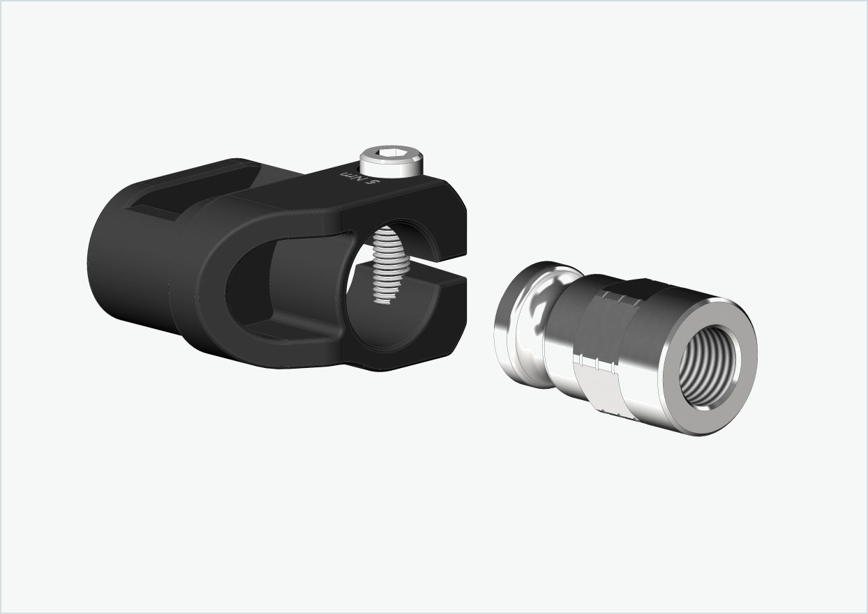 Solid akseladapter - M12 x 1,25 | for Leggero (BECCO)