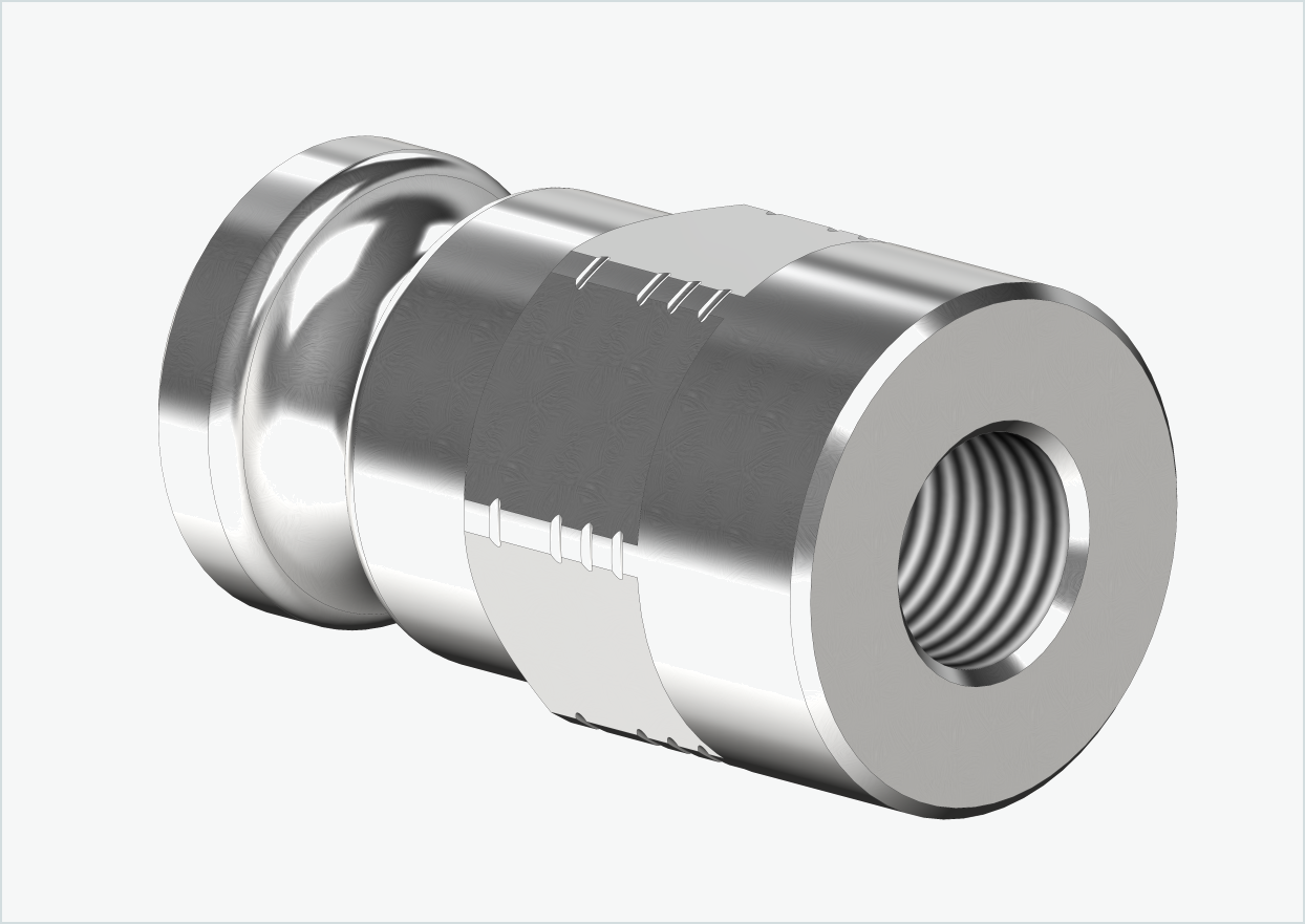 Solid akseladapter - FG 9,5 - (3/8 x 26) | for Leggero (BECCO)