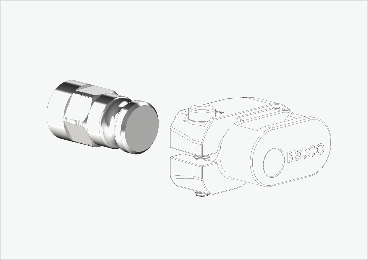 Solid akseladapter - M10 x 1,00 | for Leggero (BECCO)